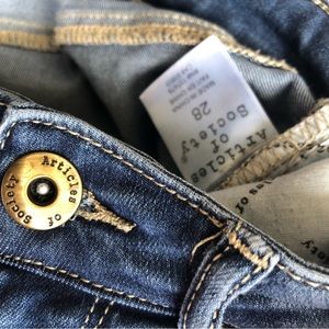 Articles of Society Jeans Women's Size 28 High Rise Skinny Ankle Frayed